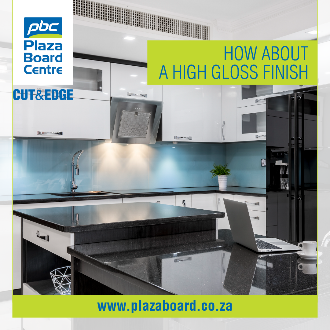 How about a High Gloss Finish for your Kitchen Plaza Board Centre
